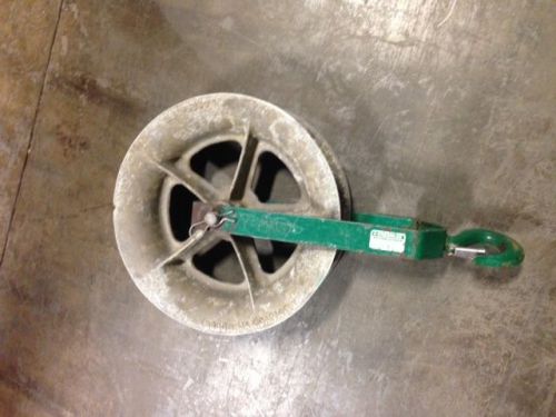 Used Greenlee 8018 Hanging Sheave  18&#034; 8000# Capacity