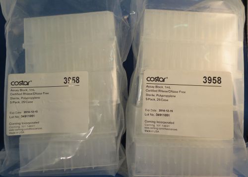 Qty 10 Corning Costar 1mL Assay Block 96 Well Round Bottom # 3958