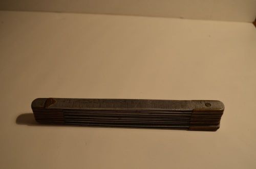 VINTAGE -  RUSTLESS RULE PAT.7-15-1924 72&#034; 6 FOOT FOLDING RULER