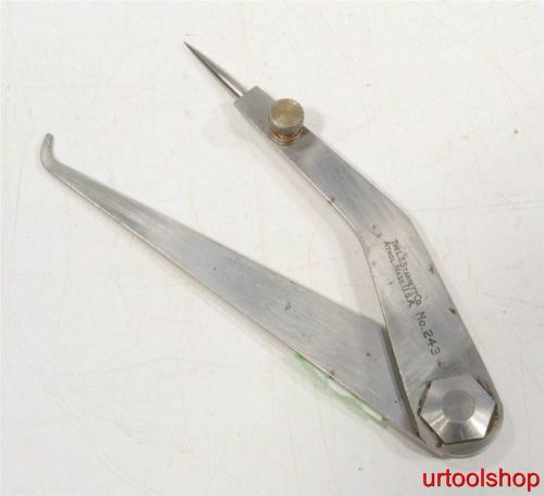 Starrett 243-6 Hermaphrodite Joint Caliper, Steel, Flat Leg, 0-6&#034; Range 3568-74