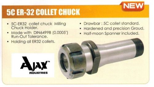 Heavy Duty 5C ER32 Collet Chuck Dead Length Fixture NEW