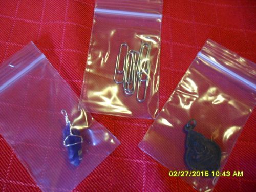 100 2&#034;x3&#034; ZIPLOCK BAGS Clear 2MIL Small POLY BAG RECLOSABLE BAGS Plastic Baggies