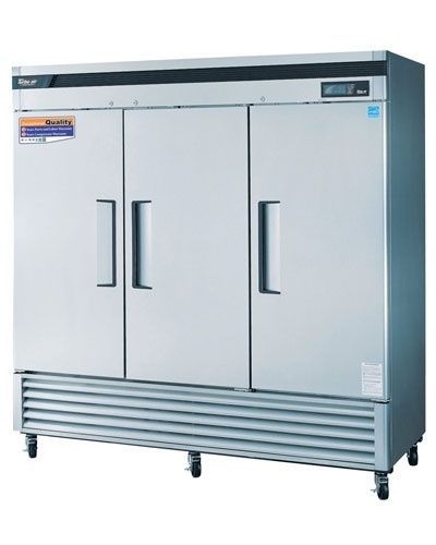 Turbo Air TSF-72SD, 3 Solid Door Freezer