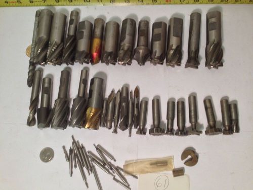 Machinist Lot #4. End Mills, Key Cutters, etc. Nice Lot!