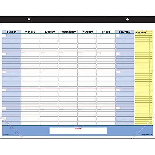 At-A-Glance QuickNotes Undated Monthly Desk Pad Calendar 22 X 17 Inches 0E Home