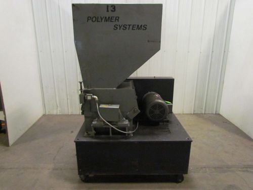 Polymer 11165pl plastics granulator grinder 10 hp w/controls 16&#034;wx11&#034;t throat for sale