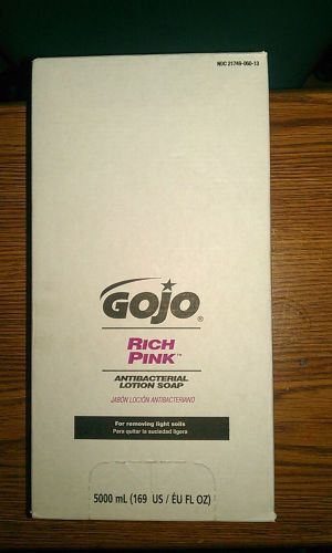 Brand New  GOJO  RICH PINK  Antibacterial Lotion Soap 5000 ml(169 US/EU FL oz