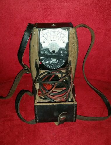 Model 310 Triplett Analog VOM Multimeter 3018 FREE SHIPPING LEATHER CASE W/STRAP