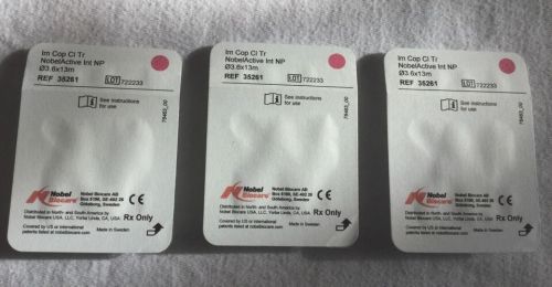 Nobel Biocare NobelActive Qty3 NP closed tray impression copings