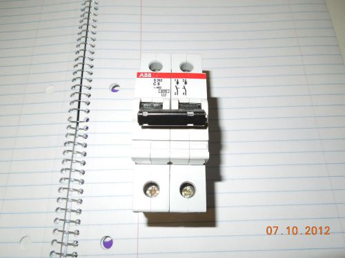 Abb circuit breaker 6amp 2 pole 400 volt s262 c6  s 262  c 6  din for sale