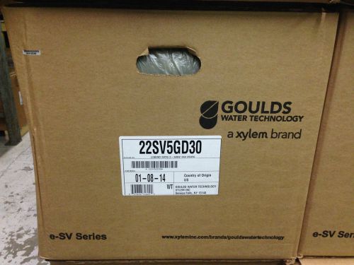 GOULDS 22SV5GD30 5 STG SS ESV VERTICAL WATER PUMP LIQUID END GRUNDFOS CR32 CR 32