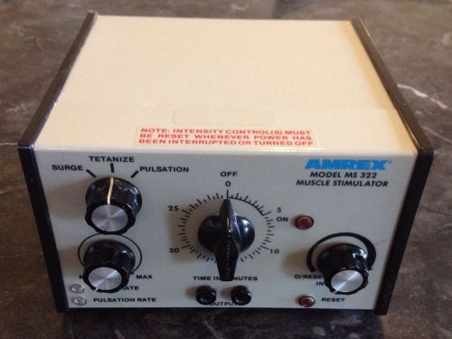 Amrex MS322 Single Channel 2 Pad Therapy Muscle Stim Unit #5