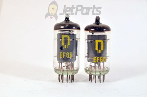 EF-86 EF86 6267 RFT TUBES! PAIR! NOS! Yellow Shield RARE! LOOK!