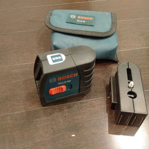 Bosch gll2-40 self leveling cross-line laser magnetic bracket up to 30 ft for sale