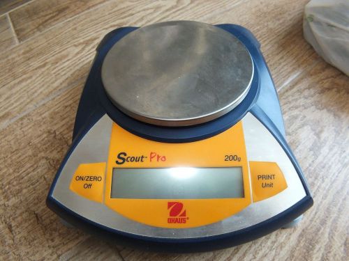 OHAUS SPE202 Scout Pro Portable Electronic Balance EUC