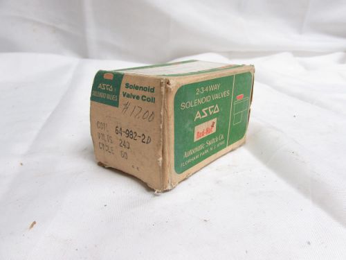 ASCO 64-982-2-D SOLENOID VALVE COIL 240V 60CY ***NIB***