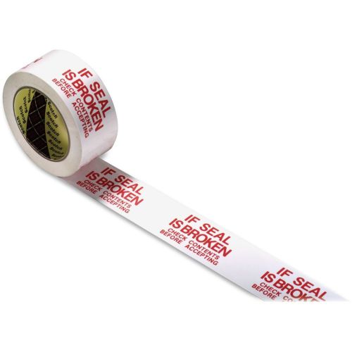 Scotch Preprinted Message Seal Broken Tape - 1.88&#034; Width X 109.36 Yd (3771ct)