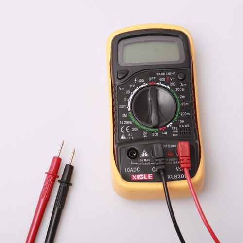 Digital LCD Multimeter Voltmeter Ammeter Ohmmeter OHM VOLT Test 2 Test Leads