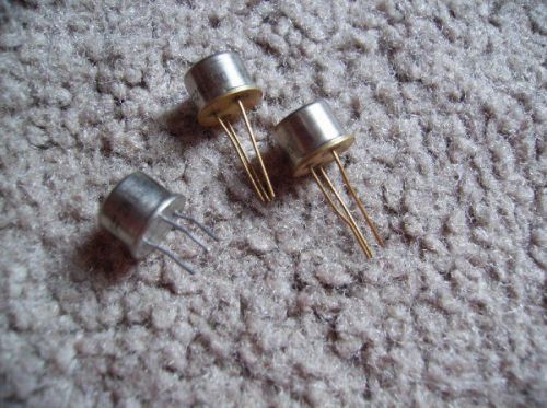 LOT OF 3 - 2N3300 TRANSISTORS NOS (2 HAVE GOLD LEADS)