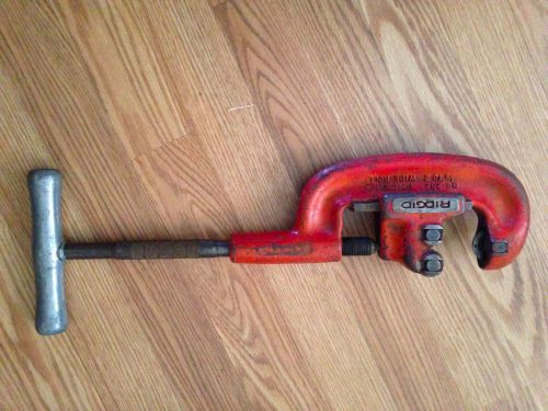 Rigid Pipe Cutter No. # 202 1/8 to 2 Wide Roll Plumber Tool Elyria Ohio USA