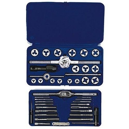 Irwin 41-pc machine screw / fractional tap &amp; hex die set-24606 for sale