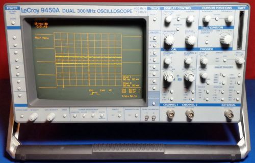 Teledyne LeCroy 9450A 2 Channel Digital Oscilloscope, 300MHz, 10Gs/s, Tested!