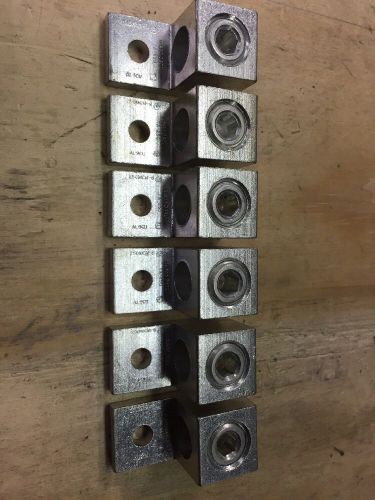 LOT OF 6 NEW ILSCO TA-250 Aluminum Mechanical Lugs 250 MCM - #6