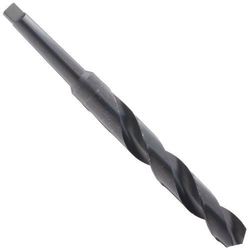 Chicago Latrobe 110S High-Speed Steel Taper Shank Drill Bit, Black Oxide Finish,