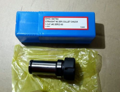 ER 32  CNC LATHE STRAIGHT SHANK COLLET CHUCK TECHNIKS-04784 1-1/4&#034; SHANK