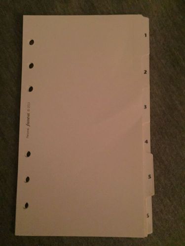 Filofax Personal Size Dividers