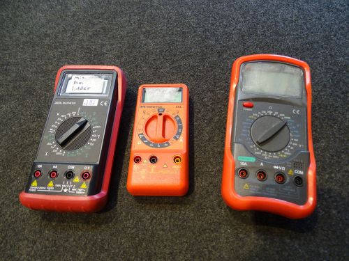 Lot 3 Multimeters Triplett 9005 Meterman 5XL LG DM-311