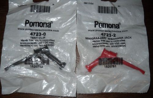 Pomona minigrabber with banana jack -- 4723-2  4723-0  lot of 2 for sale