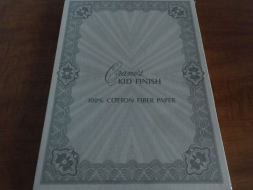 Crane&#039;s Kid Finish 100% Cotton Fiber Paper 50 Sheets 7 1/4 X 10/1/2