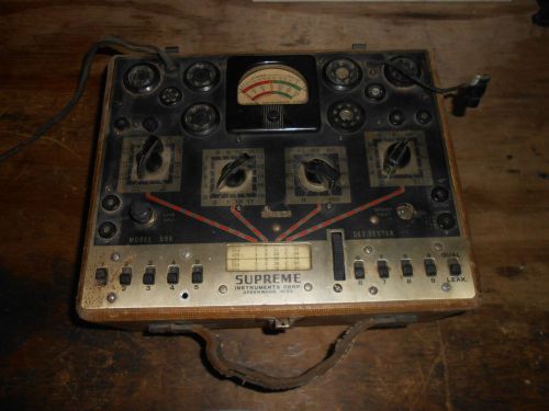 Vintage  Old Supreme Model 599 tube tester