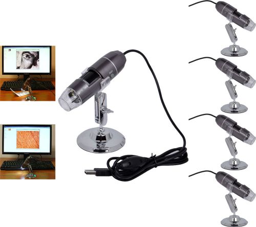 LOT 10~20x-800x 2MP 8-LED Light USB Mini Digital Microscope Endoscope Wholesale