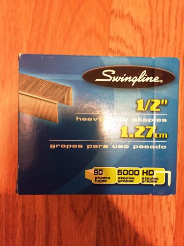 Swingline Heavy-Duty Staples, 1/2&#034;, Box Of 5,000