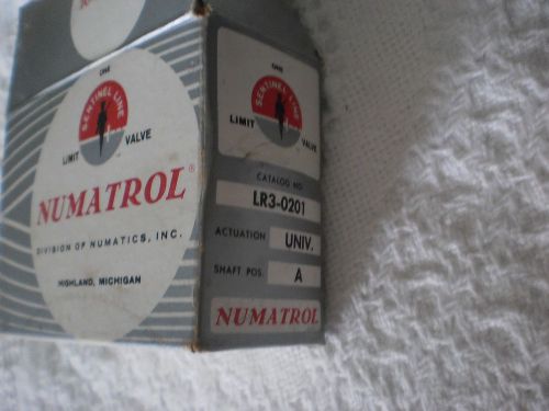 NEW NUMATROL LR3-0201 PNEUMATIC LIMIT VALVE 3-WAY