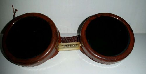 A.I. VINTAGE WELDING GOGGLES ORIGINAL  USA  steam punk  BAKELITE goth perfect!