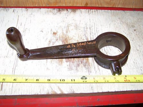 Original SANDWICH 2 1/2hp Cast Iron Starting Crank Hit Miss Engine Steam NICE!!