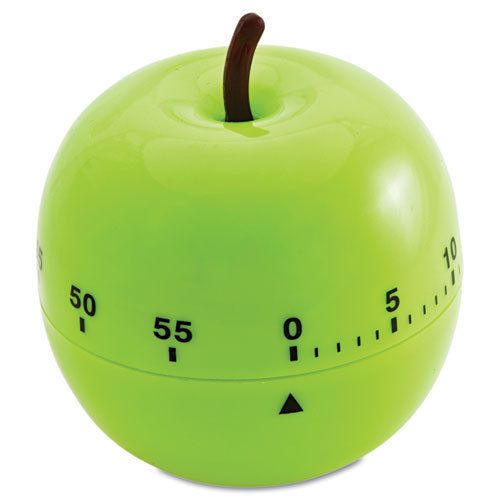 Shaped timer, 4 1/2&#034; dia., green apple for sale