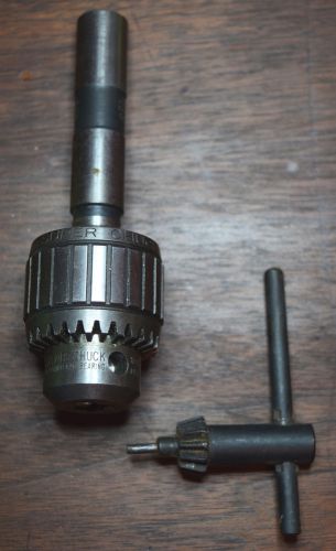 Jacobs 8 -1/2 Drill Heavy Duty Ball Bearing Super Chuck Tool w/ Key