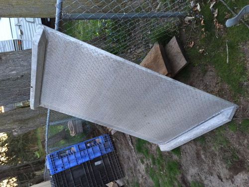 Aluminum Truck Loading Heavy Duty Thick Tread plate Truck Ramp scrap value $130.