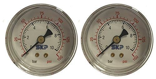 Skp g40-10-01 air pressure gauge for air compressor wog water oil gas, 1-1/2&#034; for sale