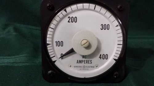 GENERAL ELECTRIC GE 50-103131LSSC2 0-400 AC AMPERES PANEL METER