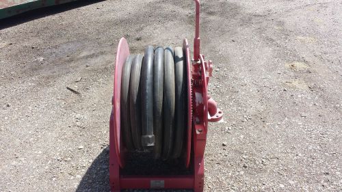 Aero-motive fire fighting hose reel, 75&#039; x 1 1/2&#034; hose 250 psi working pressure for sale