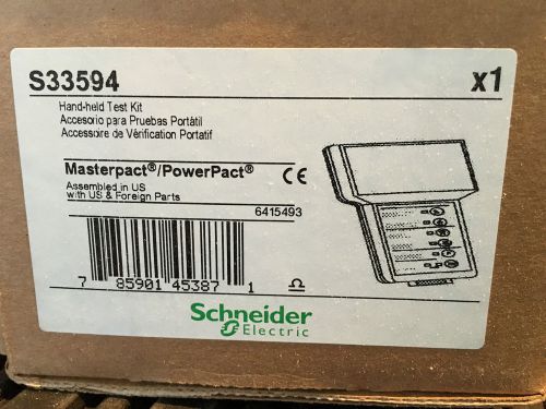 Brand new schneider square d breaker hand held test set s33594 for sale