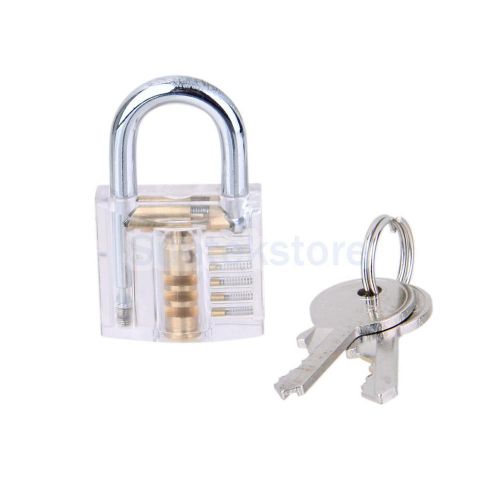 Transparent cutaway inside view padlock lock practice training trainer skill for sale