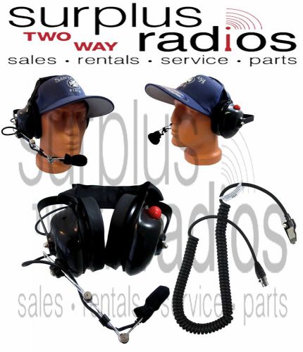 Dual Muff  Headset for Kenwood NX-5400 NX-5300 NX-5400 NX-210 NX-410 NX-411