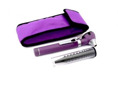 Fiber Optic Mini Otoscope Purple Medical Diagnostic Examination Pocket Size 2016