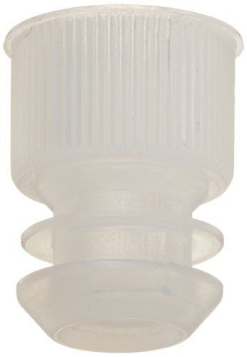 Globe Scientific 118240C Polyethylene Flange Plug Cap for Test Tubes, 13mm Size,